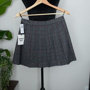 Sunday best x Aritzia | Plaid Pleated Mini | Sz 6